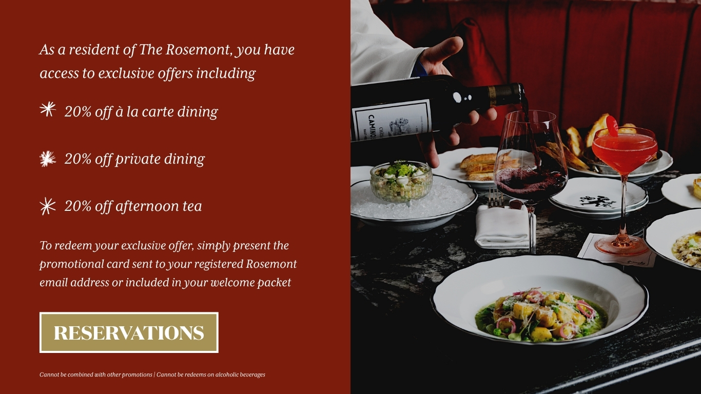 Rosemont Residences Exclusive Perks